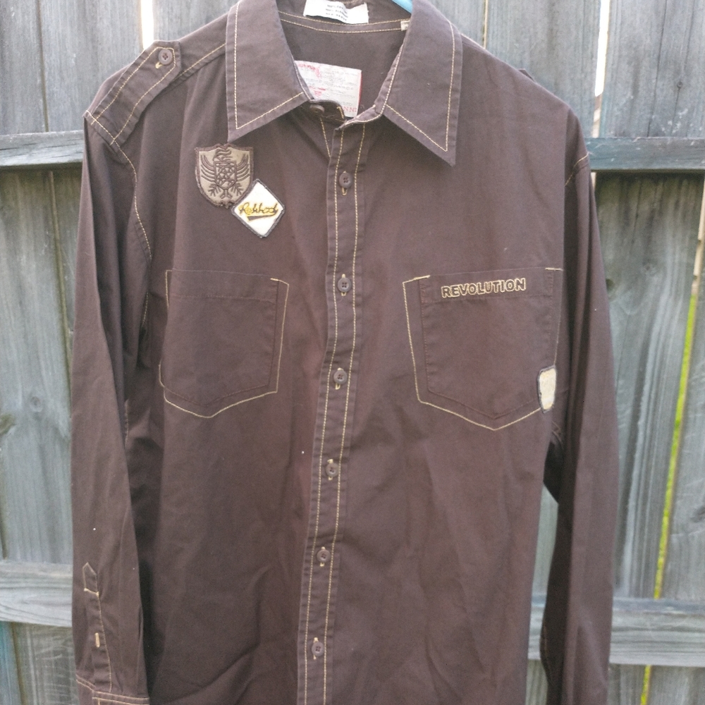 GIORGINNI BROWN SHIRT XL